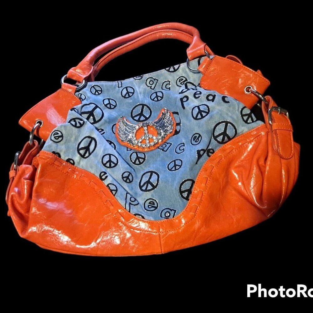 Peace Orange Purse Like New Never Used